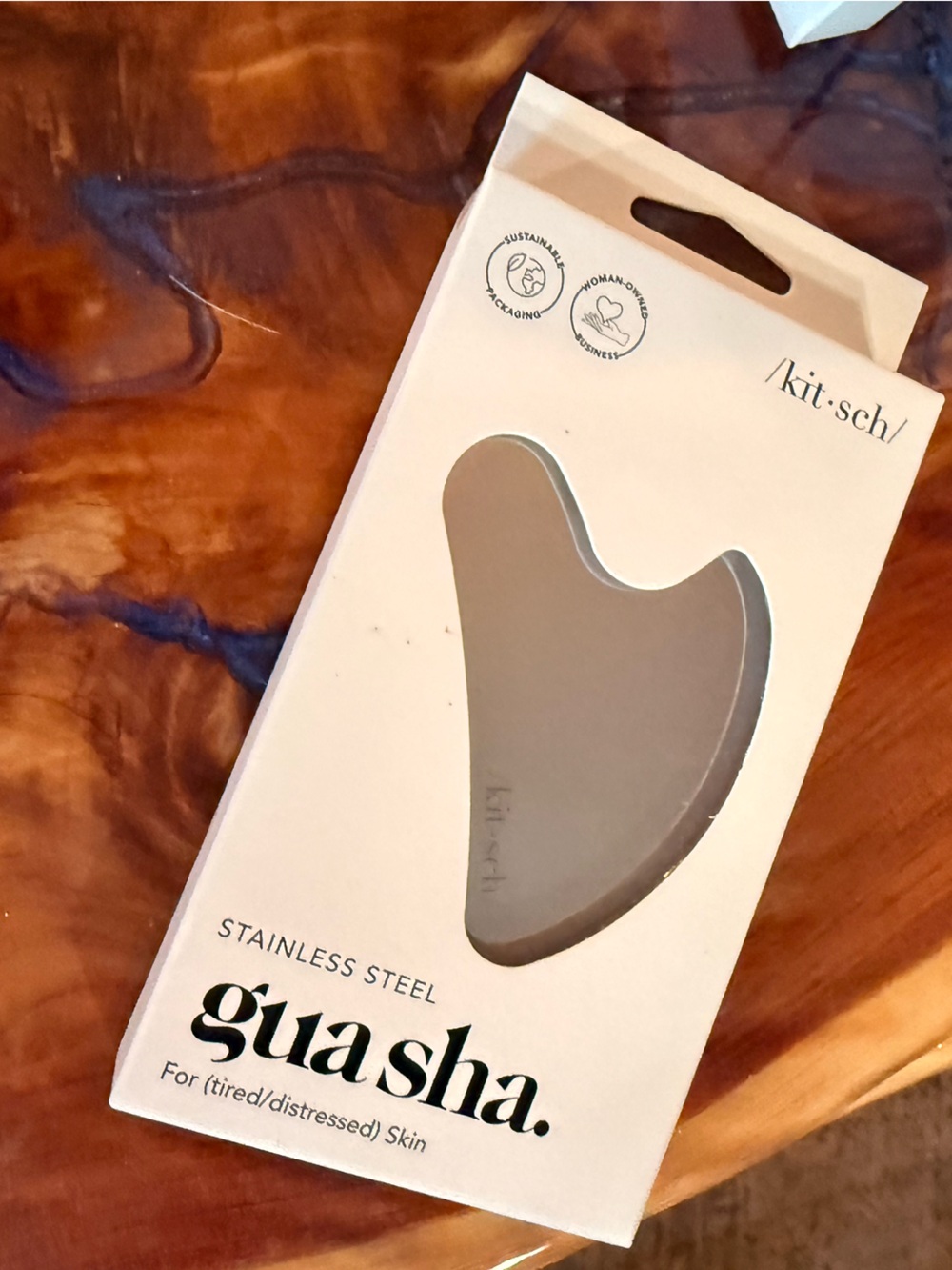 Kitsch Gray Gua Sha Facial Massage Tool - Set of 3